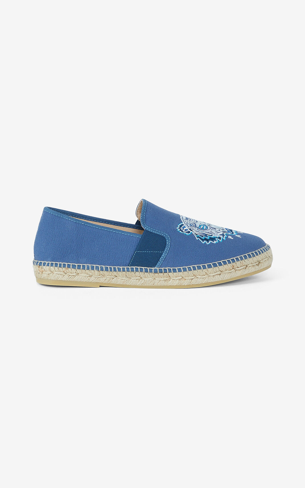 Kenzo Tiger elasticated Alpargatas Hombre Azules | 6195480-OS